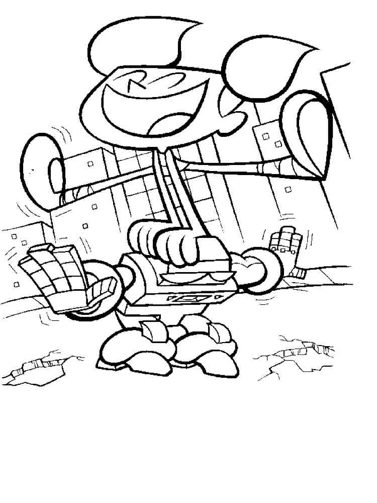 Dexter’s Laboratory 3 coloring page