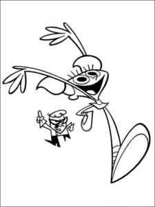 Dexter’s Laboratory 4 coloring page