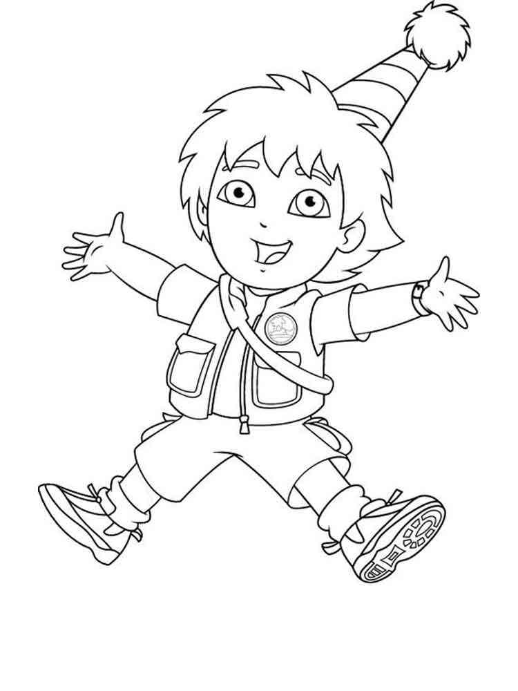 Diego 12 coloring page