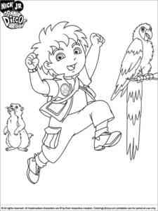 Diego 21 coloring page