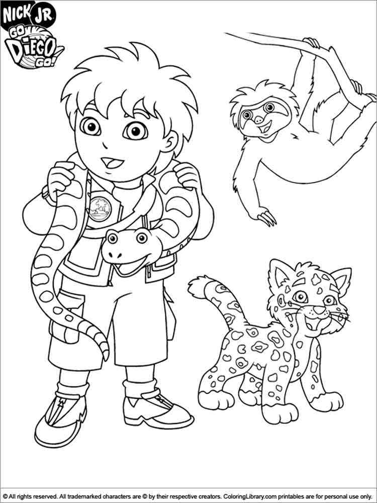 Diego 23 coloring page