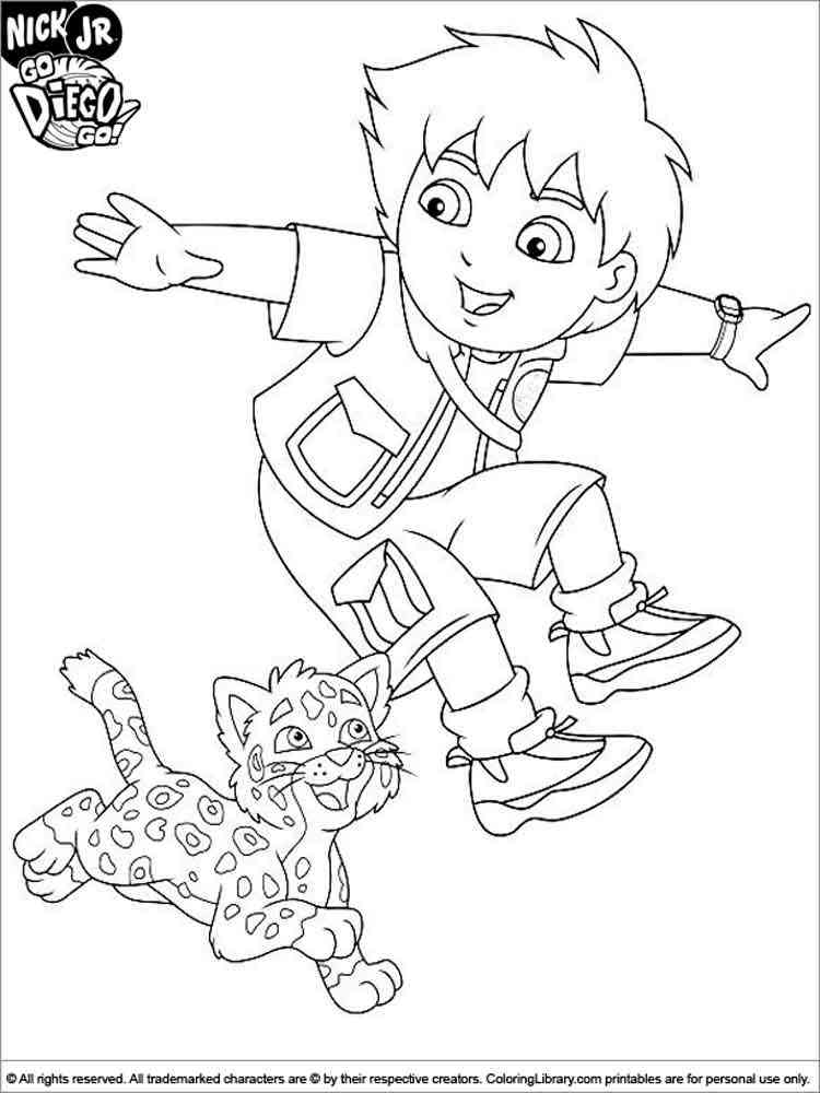 Diego 26 coloring page
