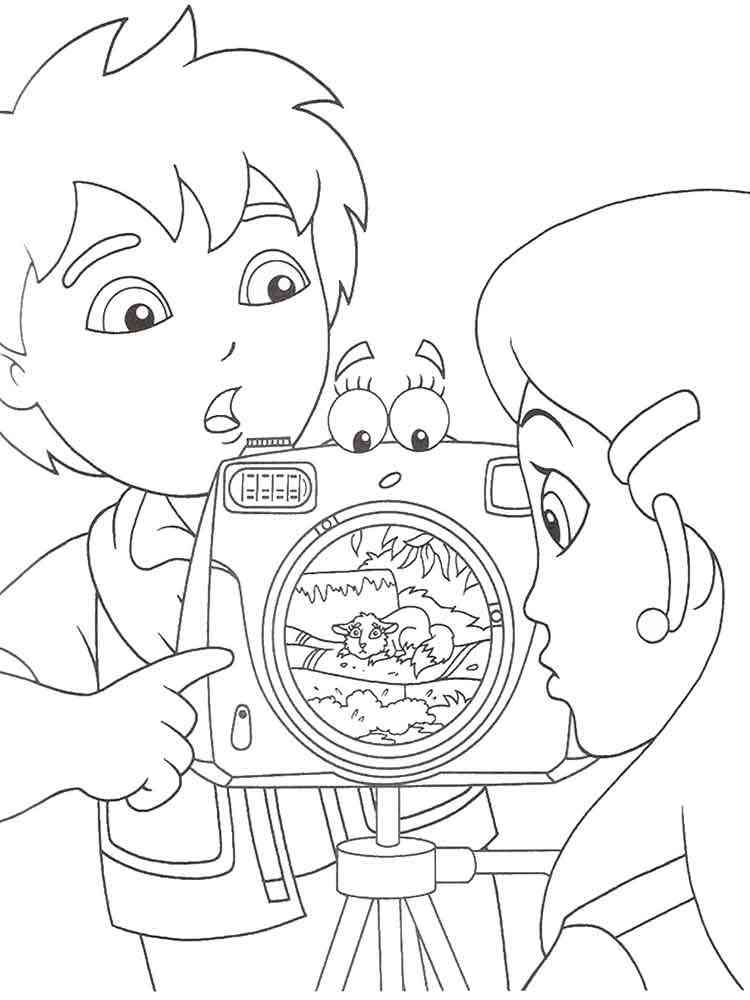 Diego 30 coloring page