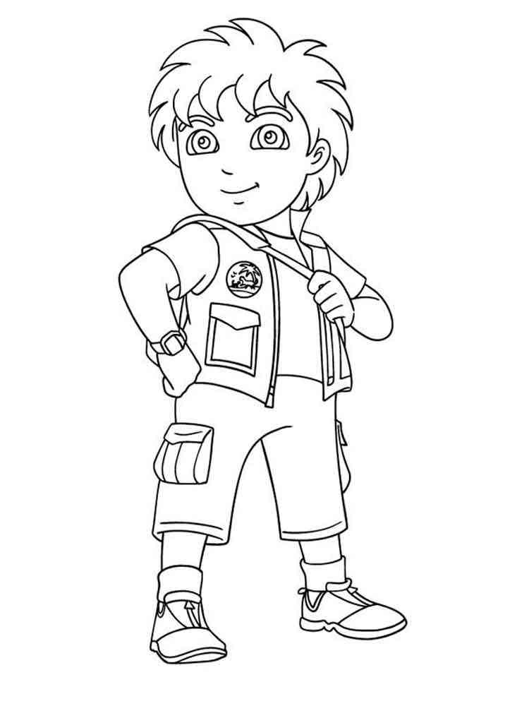 Diego 5 coloring page