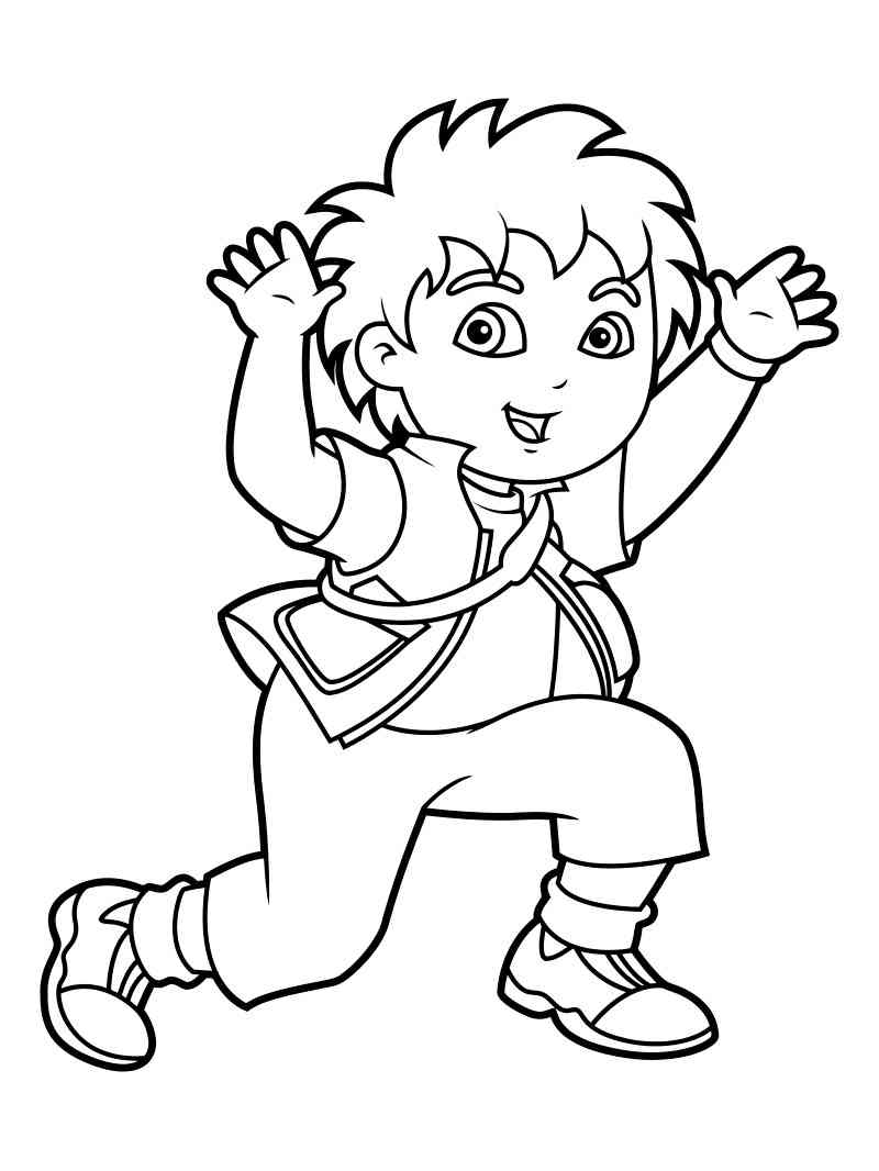 Diego 7 coloring page