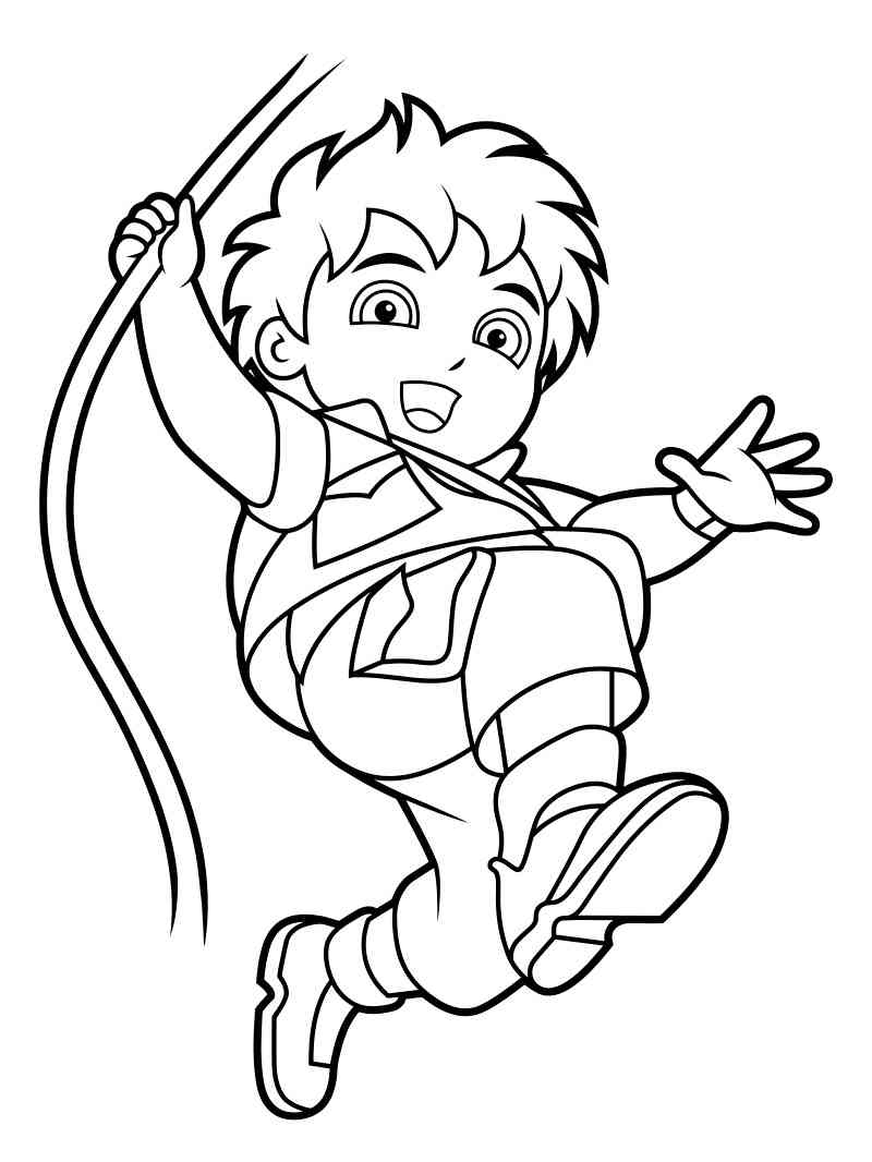 Diego 8 coloring page