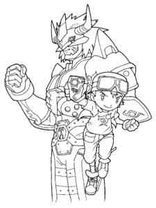 Digimon 10 coloring page