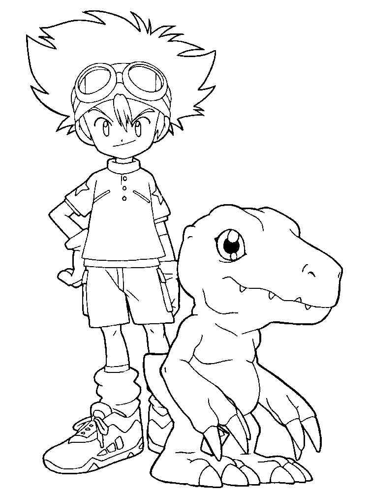 Digimon 11 coloring page