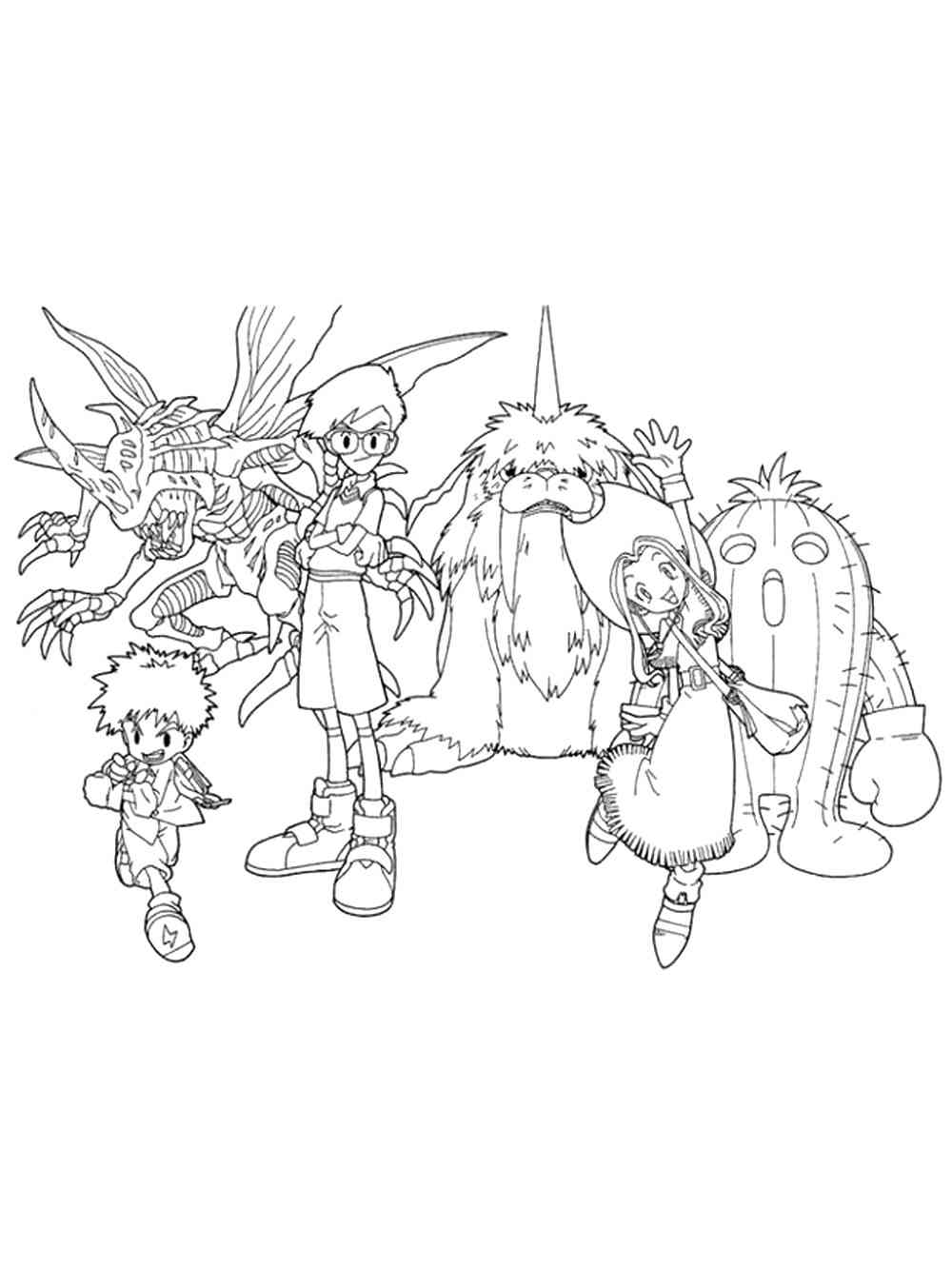Digimon 16 coloring page