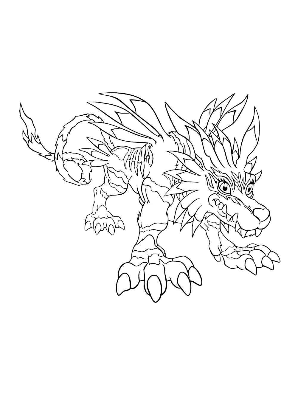 Digimon 18 coloring page