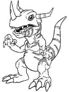 Digimon 19 coloring page