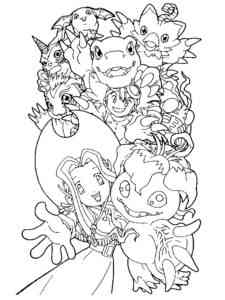 Digimon 2 coloring page