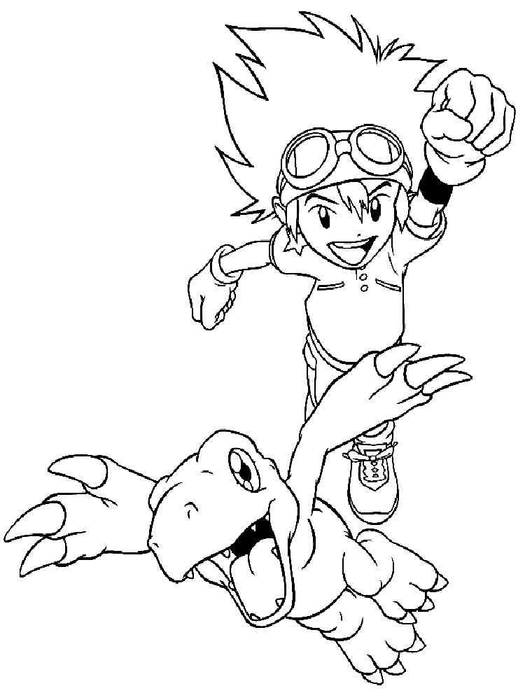 Digimon 20 coloring page