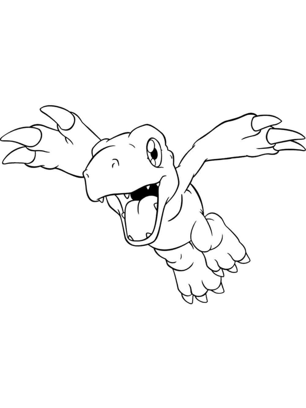 Digimon 4 coloring page