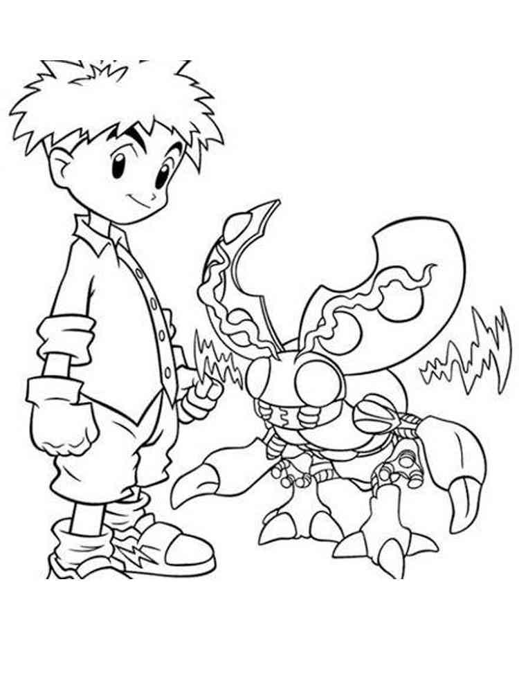 Digimon 5 coloring page