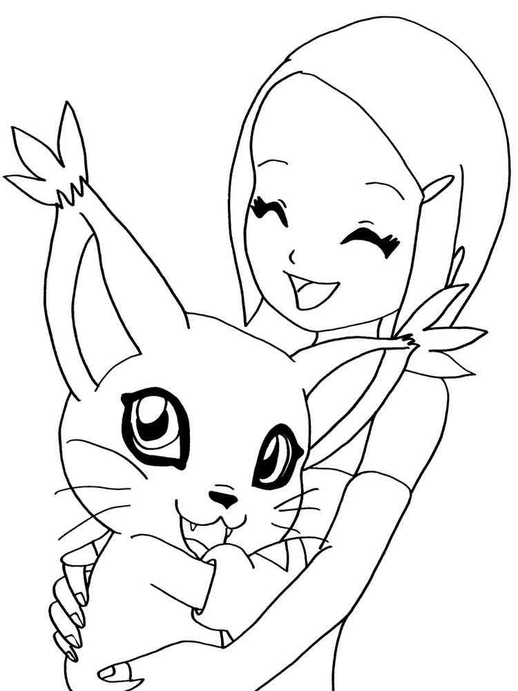 Digimon 8 coloring page