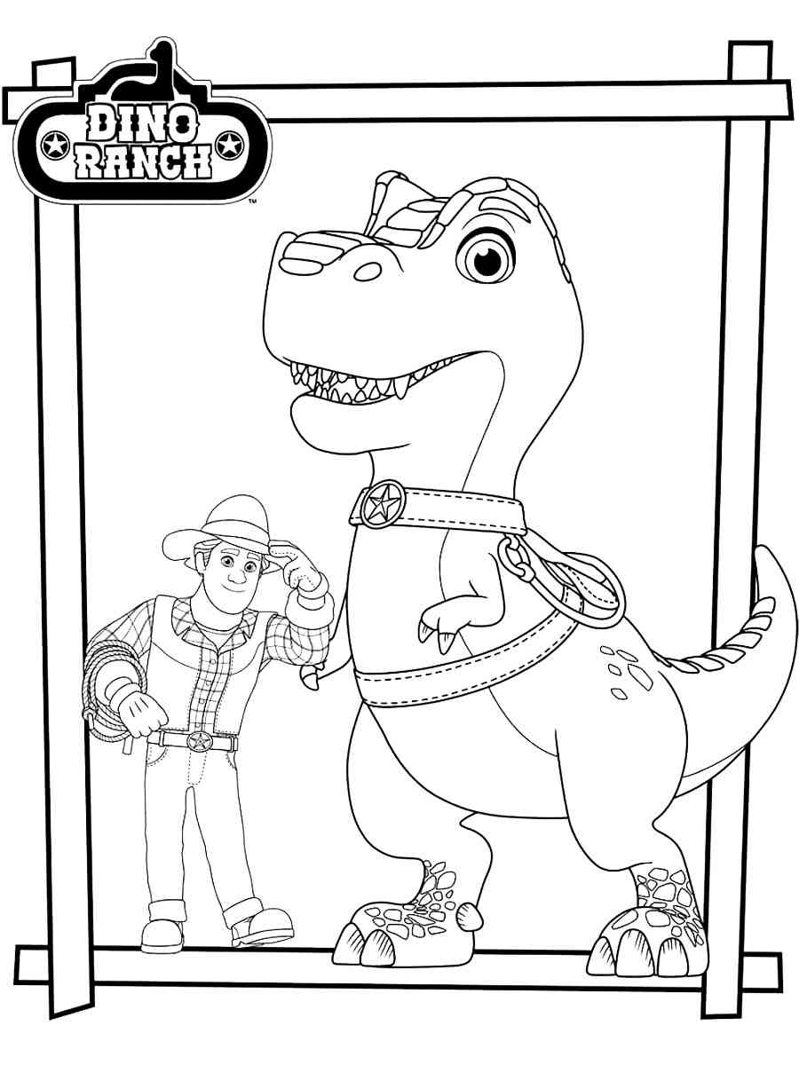 Dino Ranch 1 coloring page