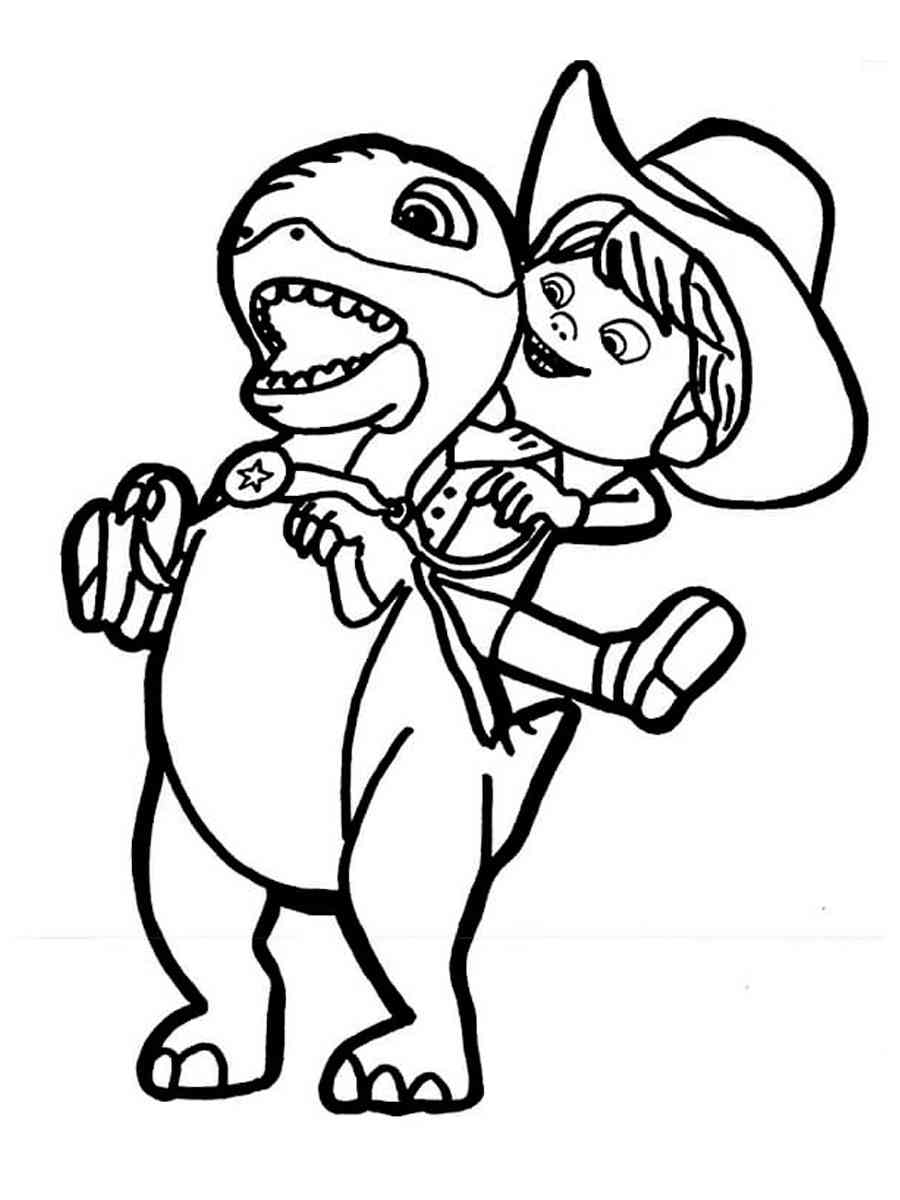 Dino Ranch 10 coloring page