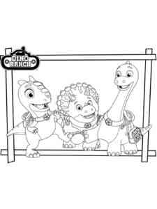 Dino Ranch 11 coloring page