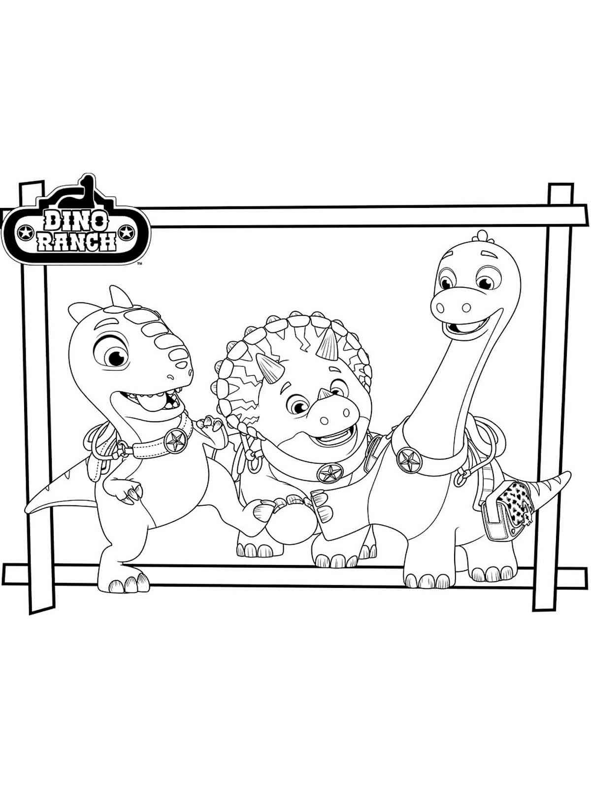 Dino Ranch 11 coloring page