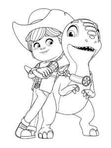 Dino Ranch 12 coloring page