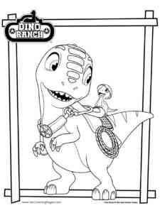 Dino Ranch 13 coloring page