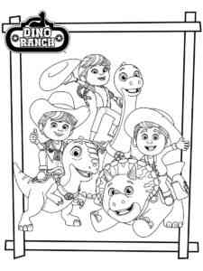 Dino Ranch 5 coloring page