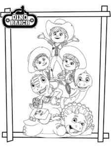 Dino Ranch 6 coloring page