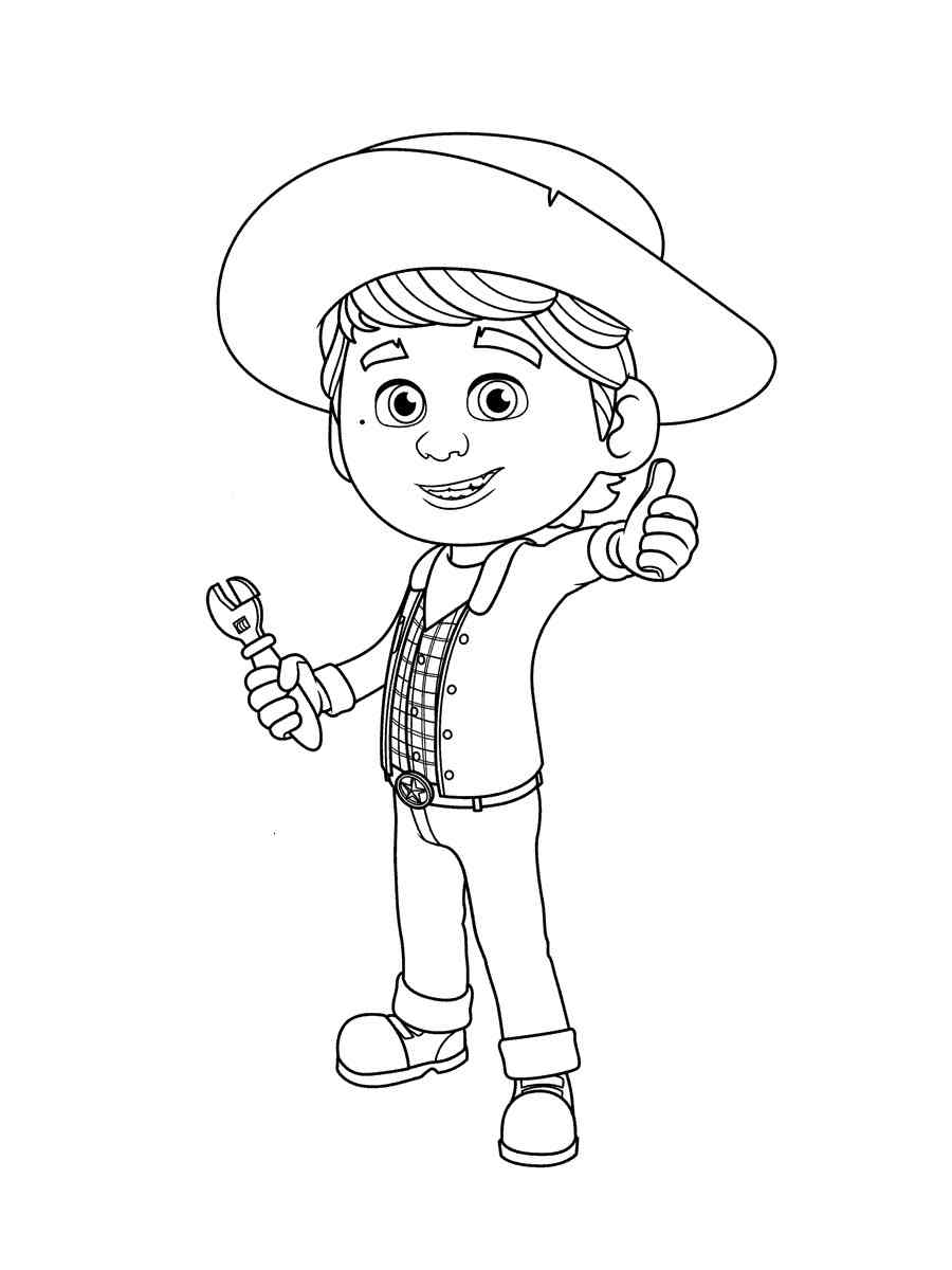 Dino Ranch 7 coloring page