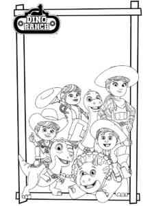 Dino Ranch 8 coloring page