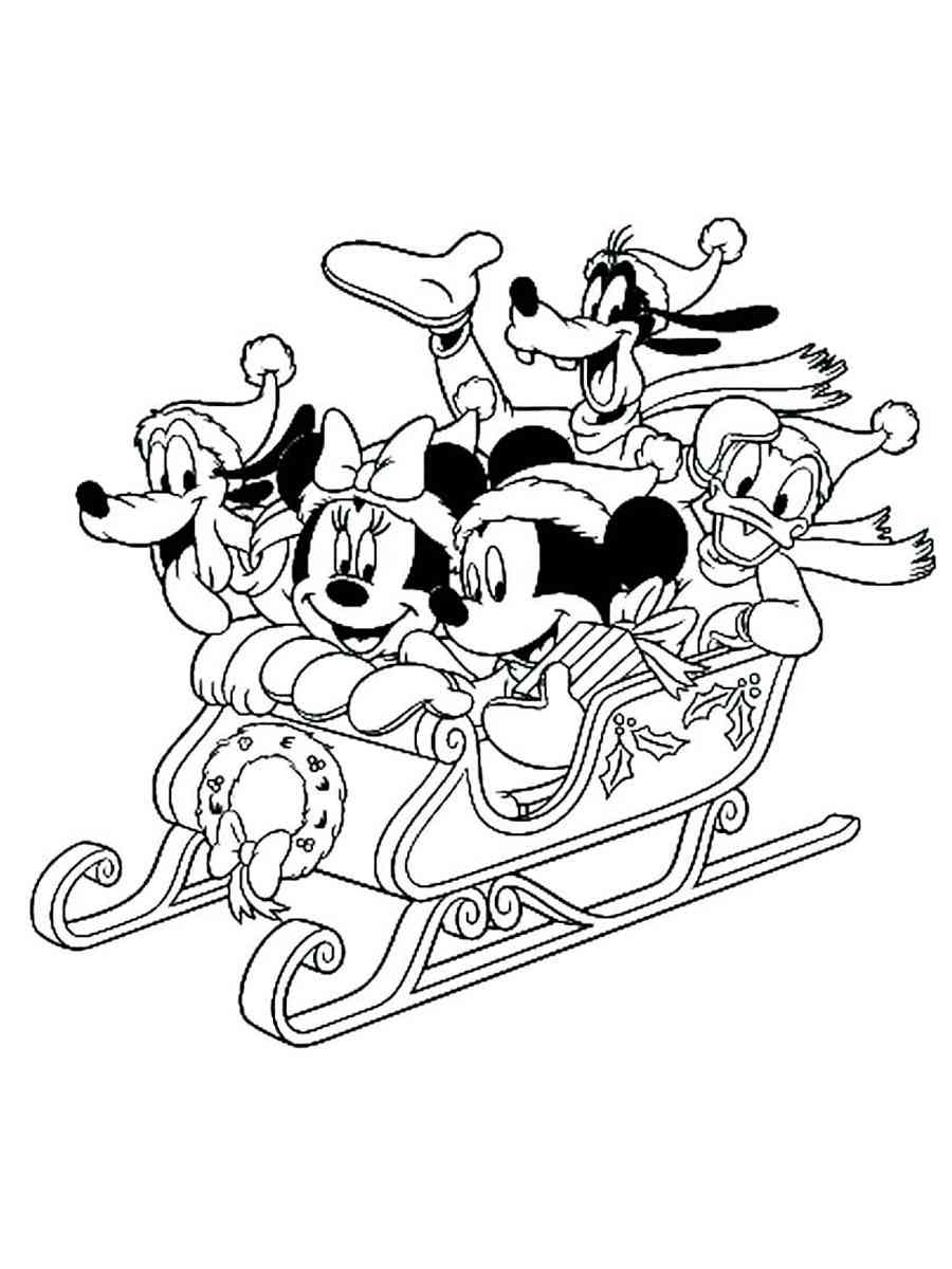 Disney Christmas 10 coloring page