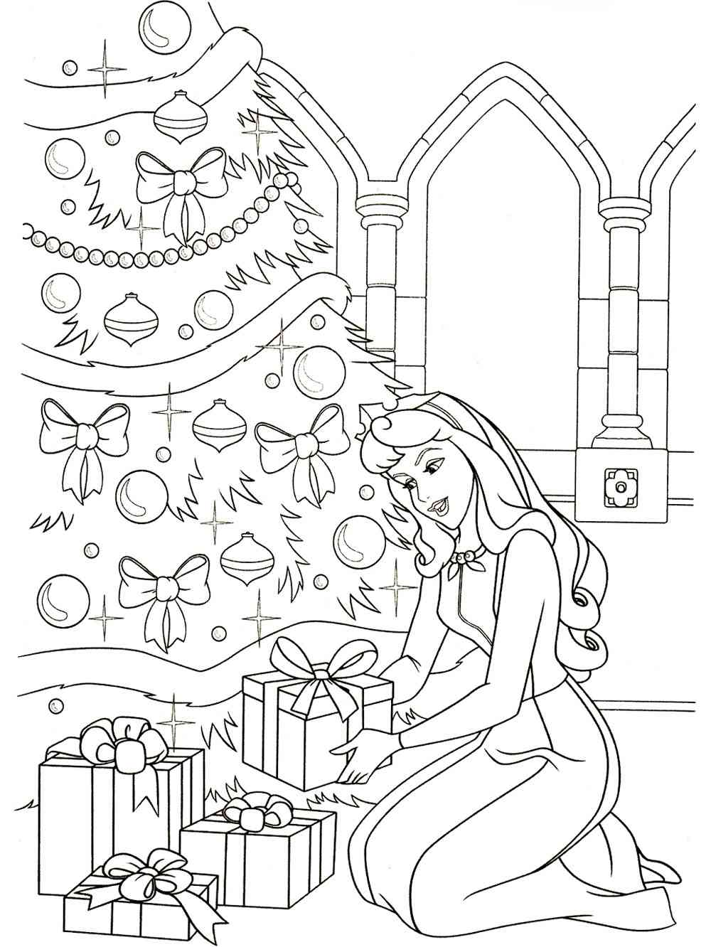 Disney Christmas 14 coloring page