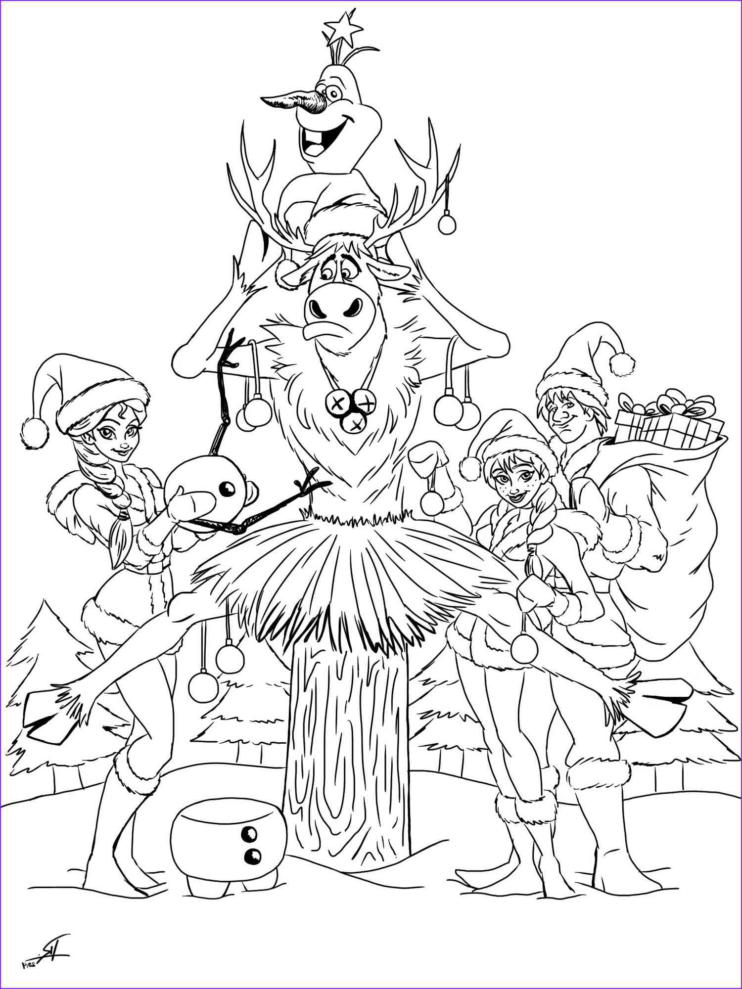 Disney Christmas 19 coloring page