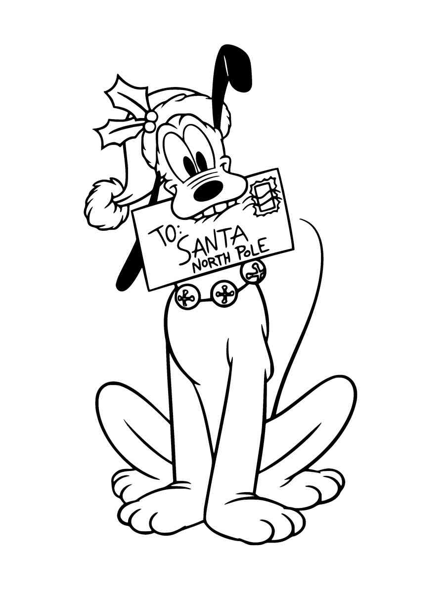 Disney Christmas 25 coloring page