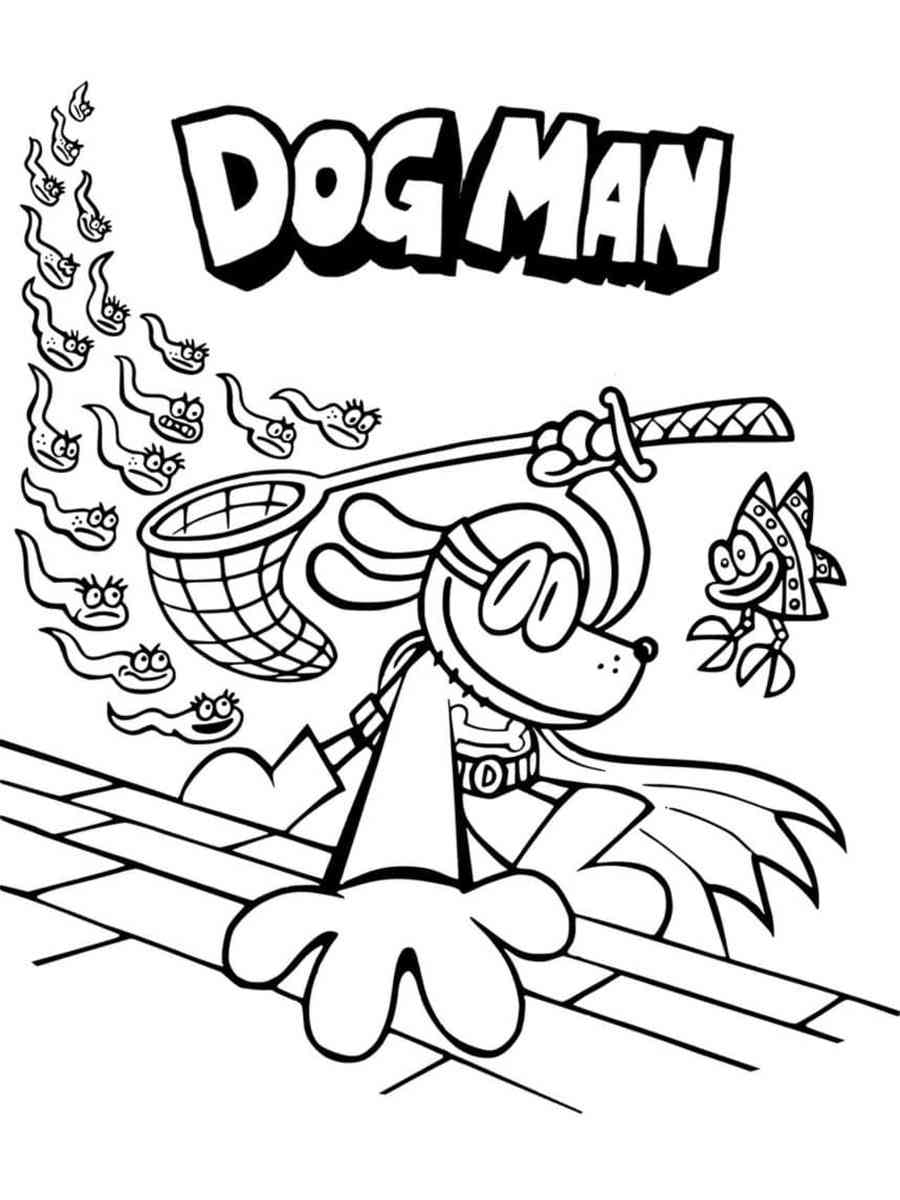Dog Man 13 coloring page