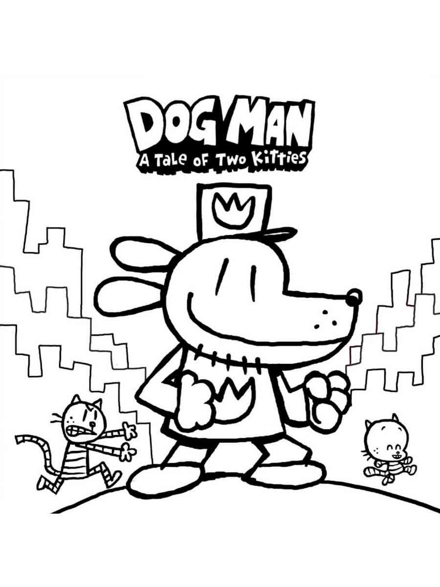 Dog Man 6 coloring page