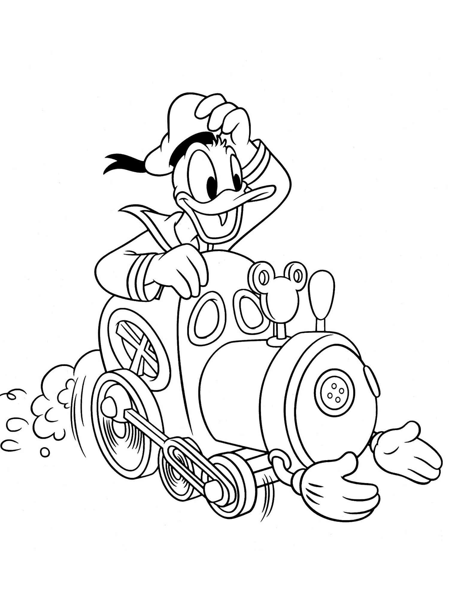 Donald Duck 1 coloring page