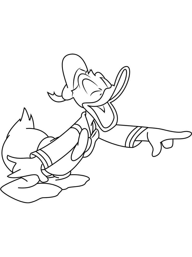 Donald Duck 10 coloring page
