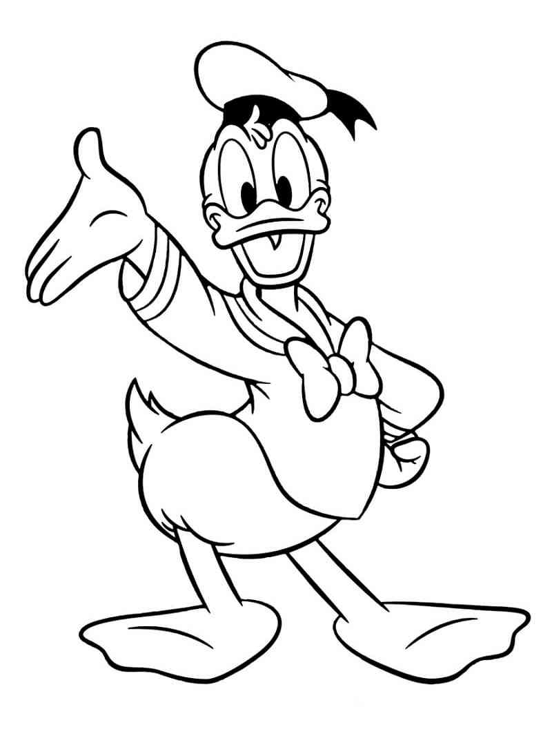 Donald Duck 16 coloring page