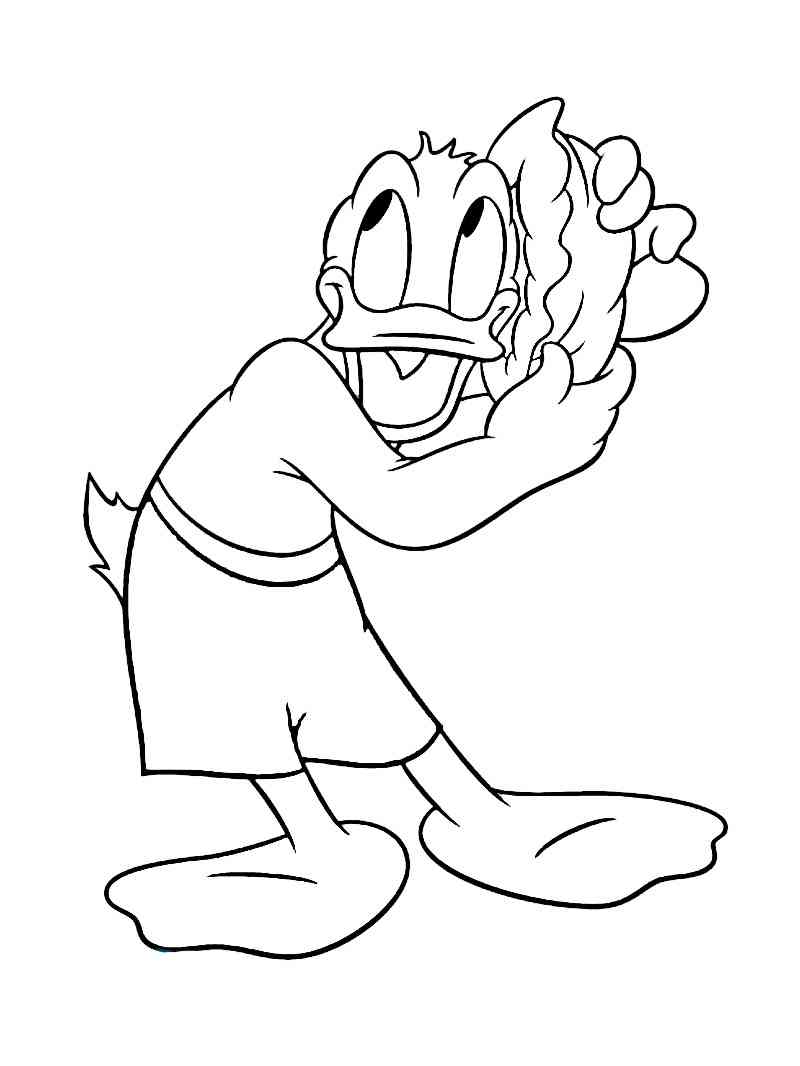 Donald Duck 5 coloring page