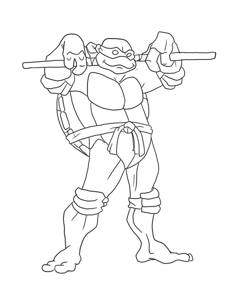 Donatello from Teenage Mutant Ninja Turtles 14 coloring page