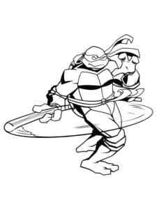 Donatello from Teenage Mutant Ninja Turtles 3 coloring page