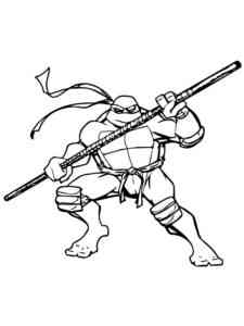 Donatello from Teenage Mutant Ninja Turtles 4 coloring page
