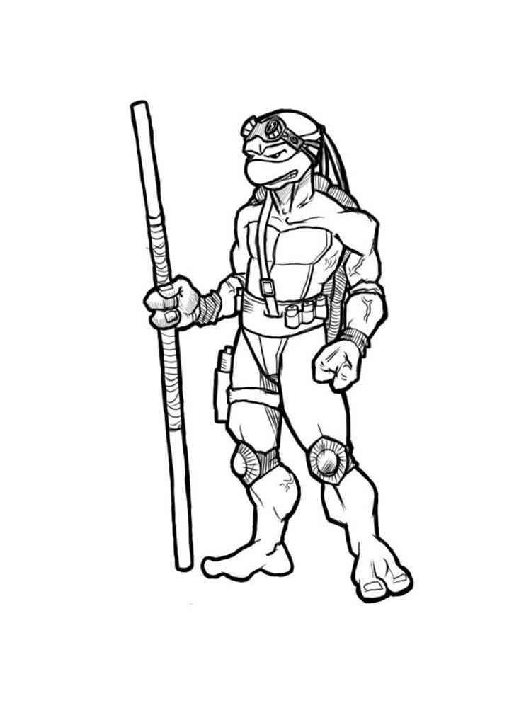 Donatello from Teenage Mutant Ninja Turtles 6 coloring page