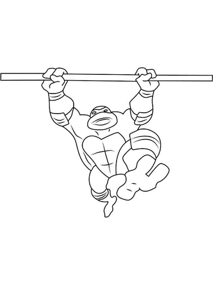 Donatello from Teenage Mutant Ninja Turtles 7 coloring page