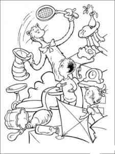 Dr. Seuss 5 coloring page