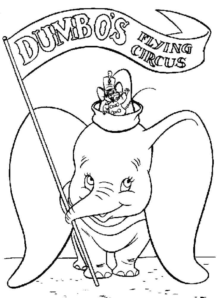 Dumbo 1 coloring page