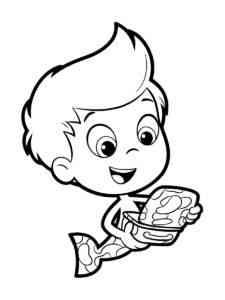 Gil from Bubble Guppies coloring page