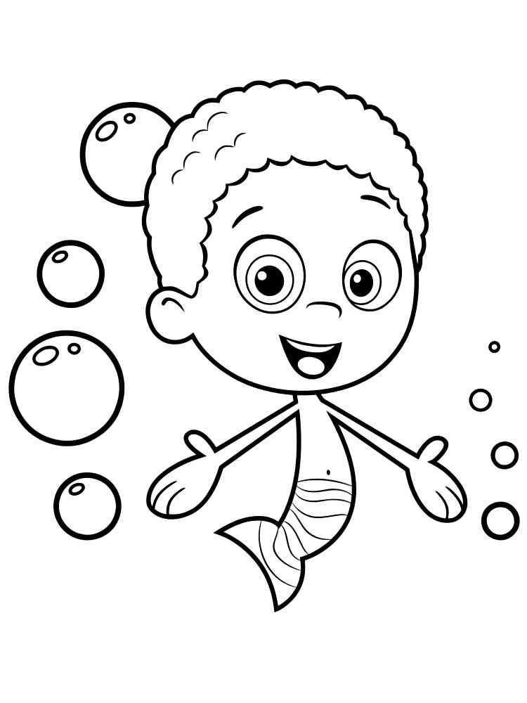 Goby from Bubble Guppies coloring page