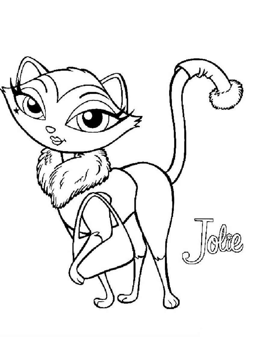 Jolie from Bratz Petz coloring page
